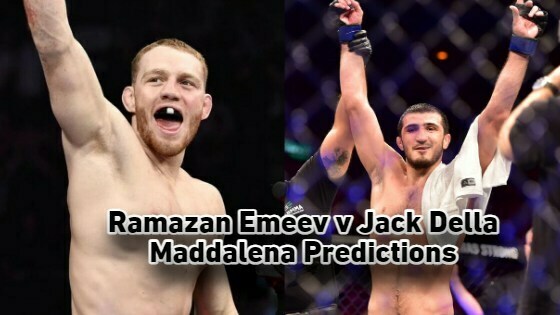 Ramazan Emeev v Jack Della Maddalena Predictions