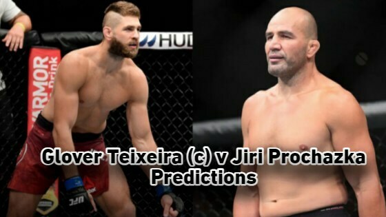 Glover Teixeira (c) v Jiri Prochazka Predictions