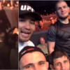 Throwback to the 2015 incident, When Nate Diaz slapped Khabib Nurmagomedov for making fun of him and trying to bully him.