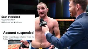 sean strickland twitter suspended