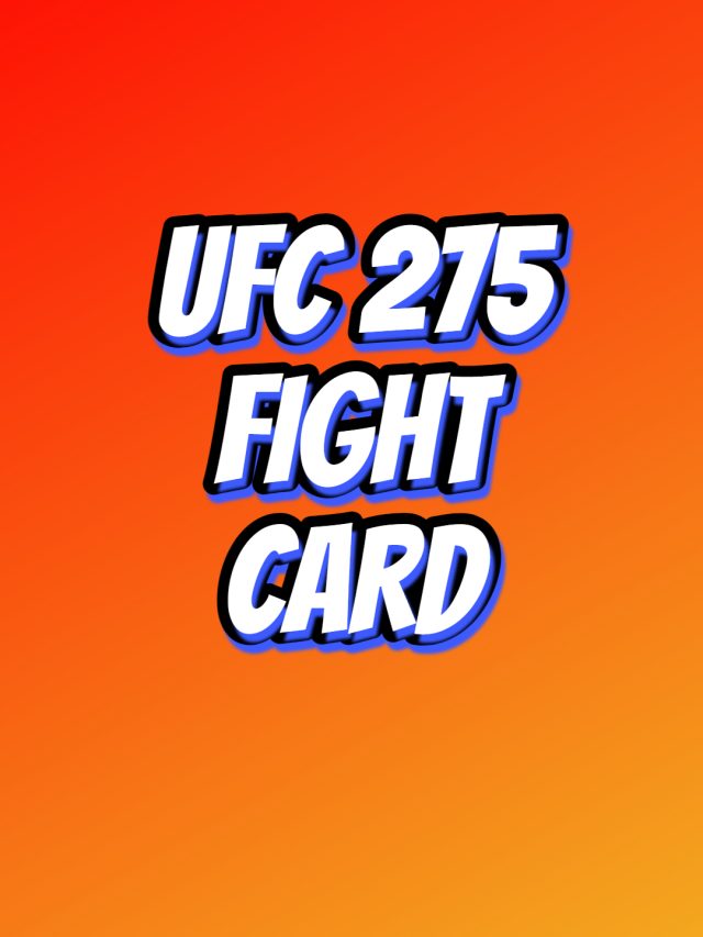 UFC 275: Teixeira vs Prochazka – Fight Card