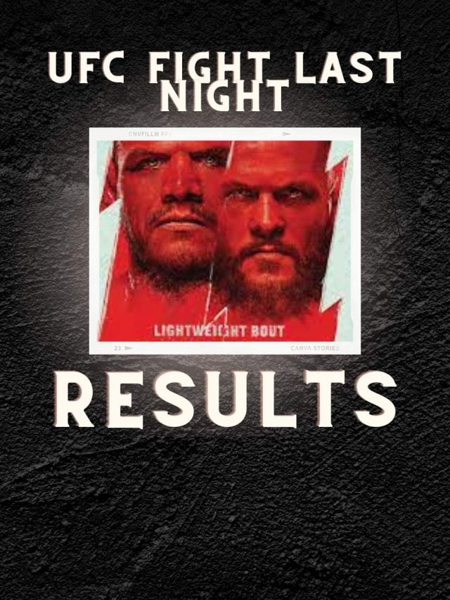 UFC Vegas 58 Results / UFC Fight Last Night Result