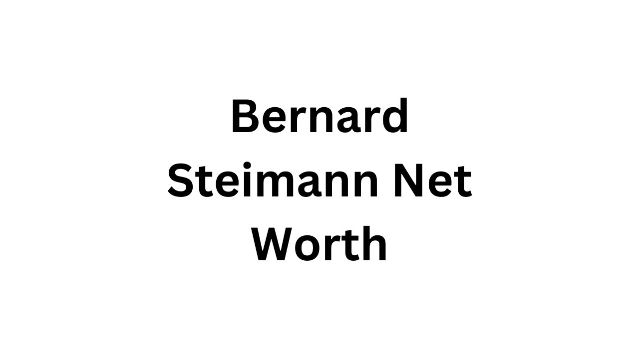 Bernard Steimann Net Worth » The UFC News